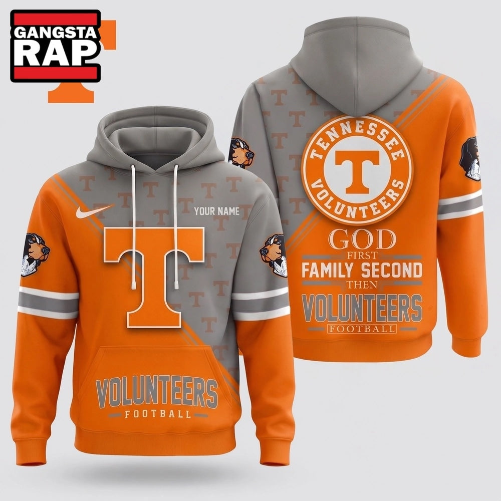 Tennessee Volunteers 2026 NCAA Personalized Faith Family Football Hoodie