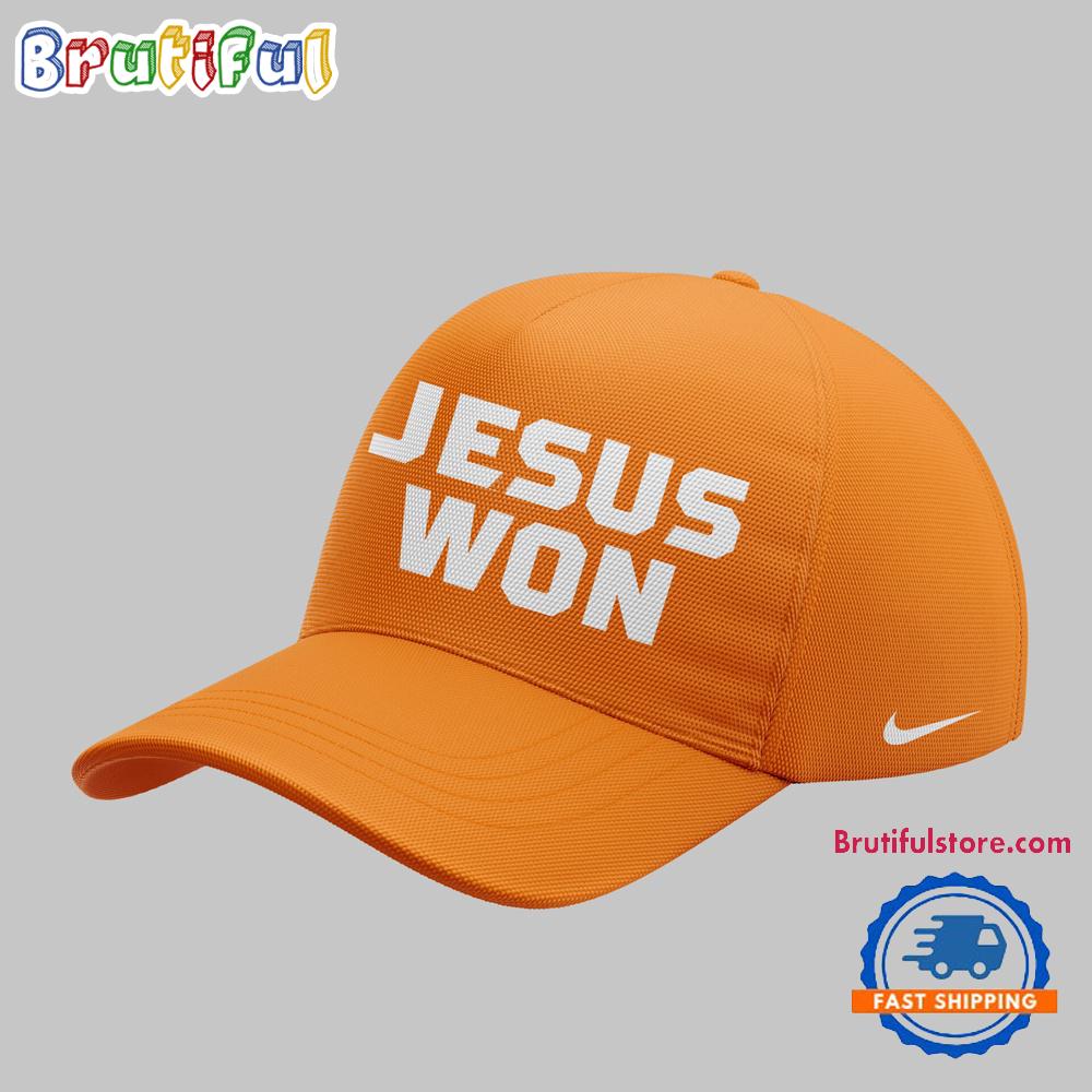 Tennessee Volunteers Baseball JESUS WON Oranger 2025 Cap