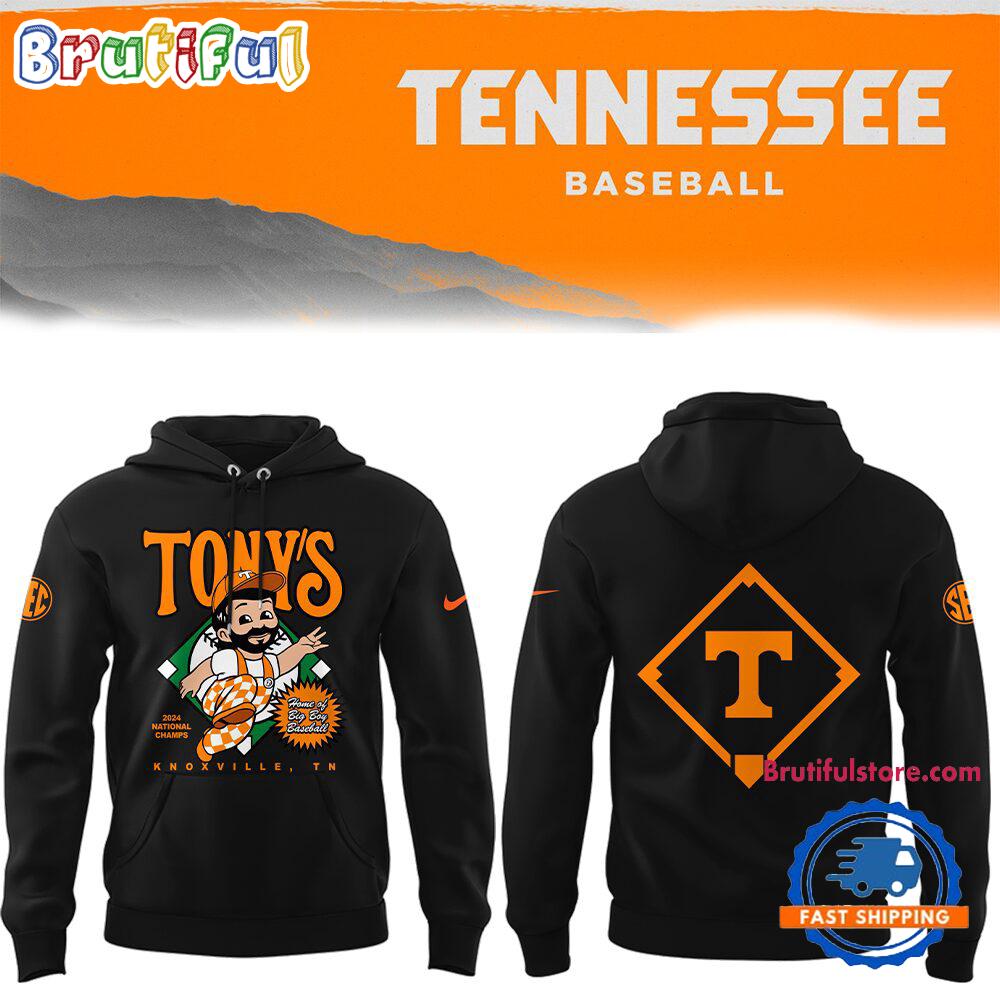 Tennessee Volunteers Baseball x TONY’S 3D All Over Print Hoodie T-Shirt