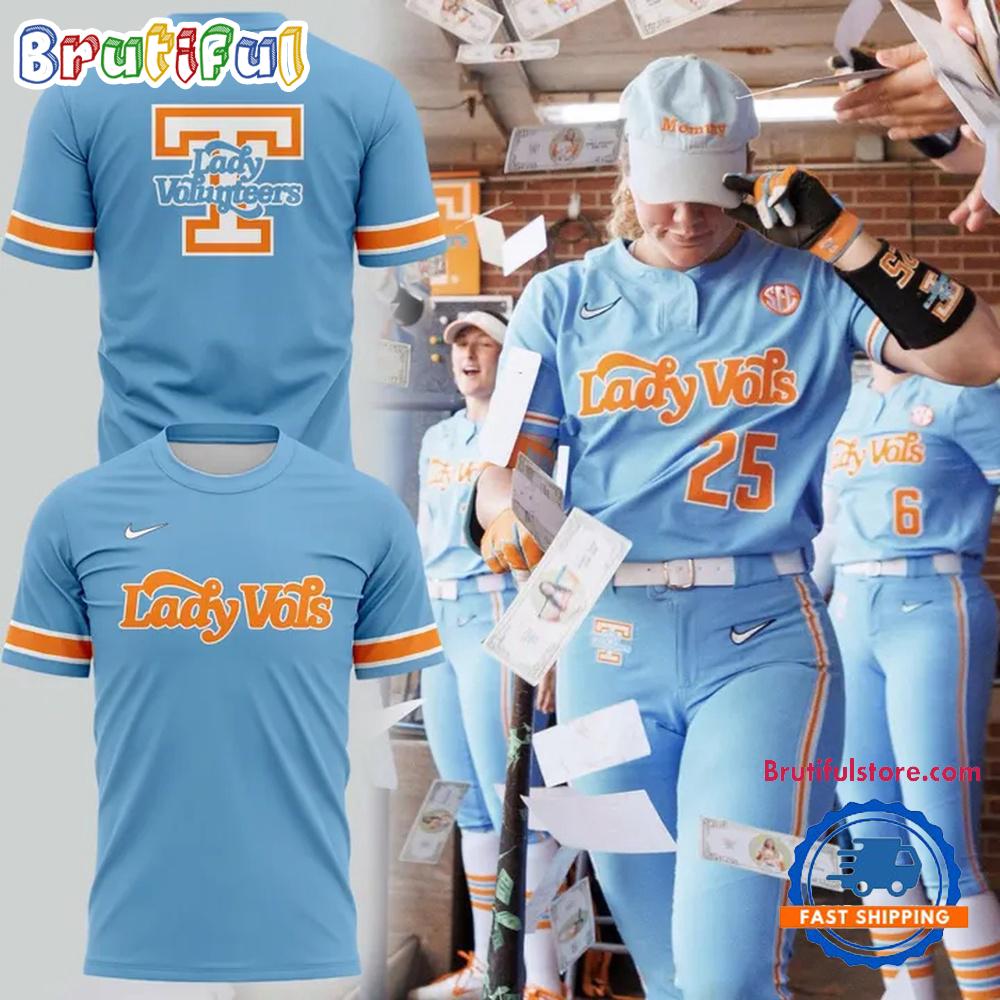 Tennessee Volunteers Lady Vols Softball Summitt Blue Uniform 2026 Hoodie T-Shirt
