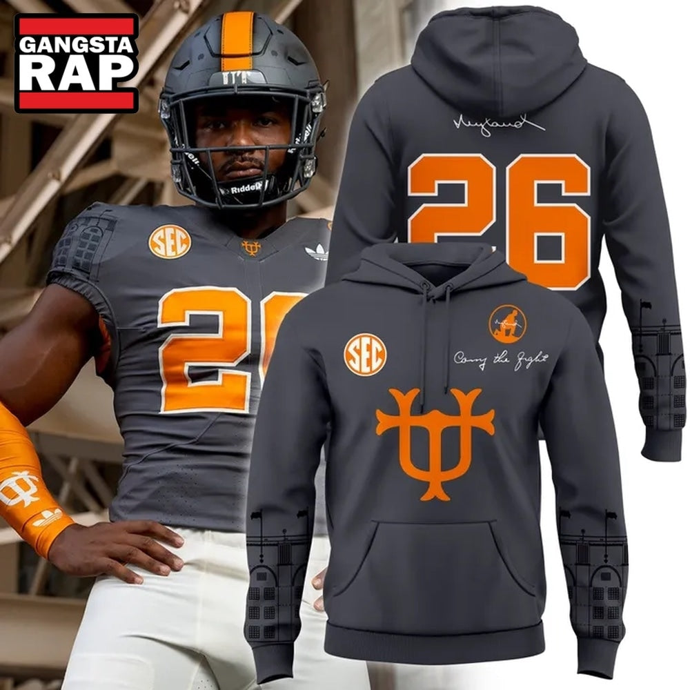 Tennessee Volunteers Legacy Game 2026 Anthracite Hoodie T-Shirt