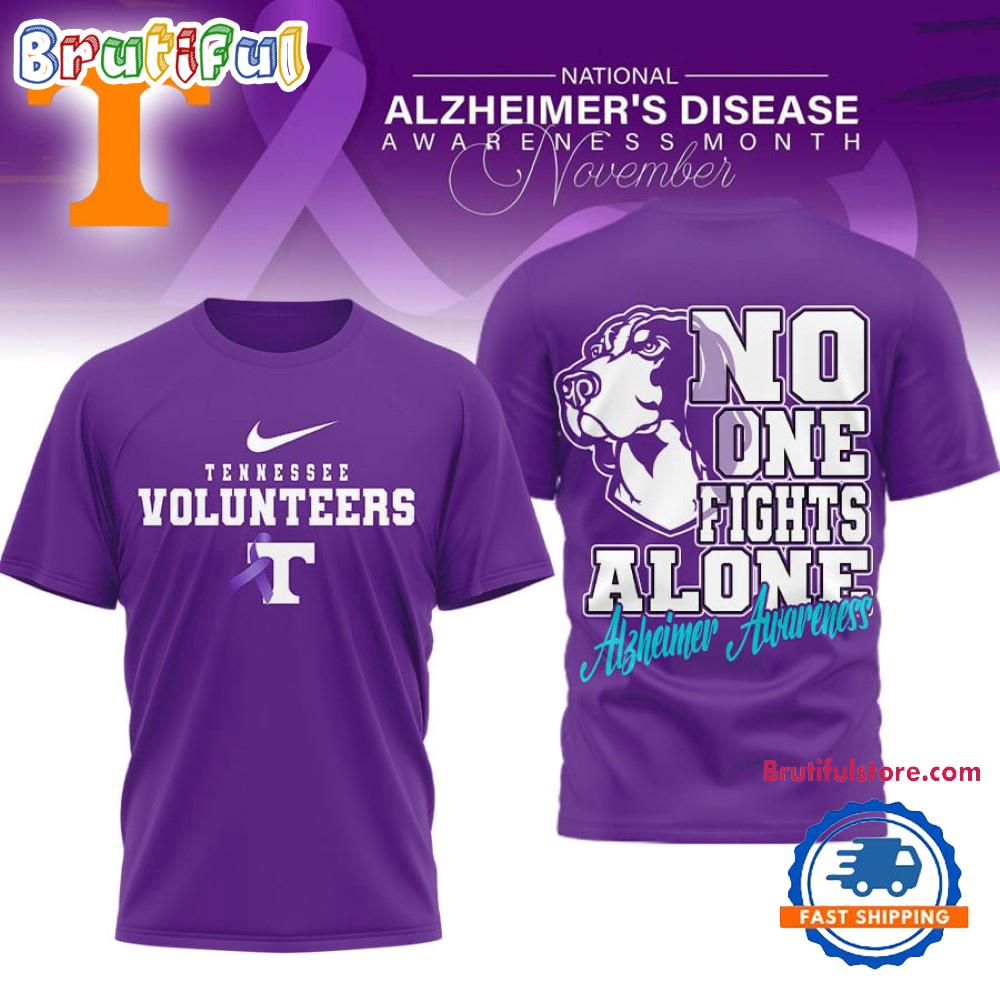 Tennessee Volunteers NCAA Alzheimer Awareness November Unisex 3D Shirt