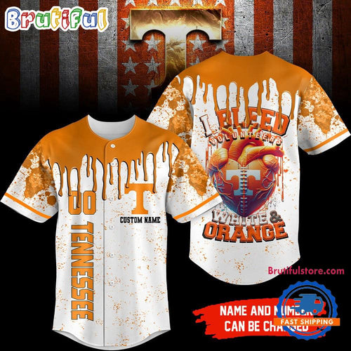Tennessee Volunteers NCAA I Bleed Baseball Jersey