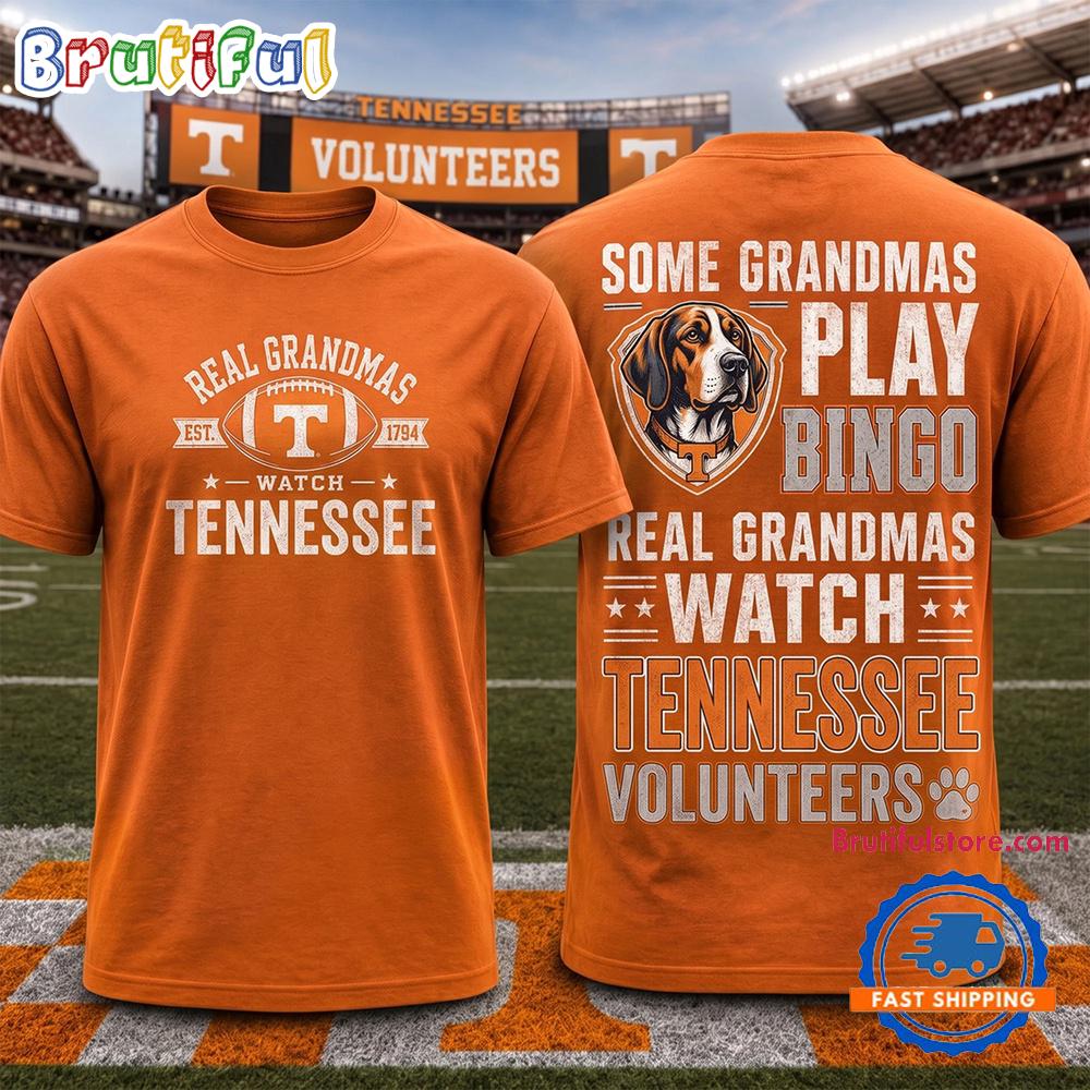 Tennessee Volunteers NCAA Real Grandma Team Unisex 3D Shirt