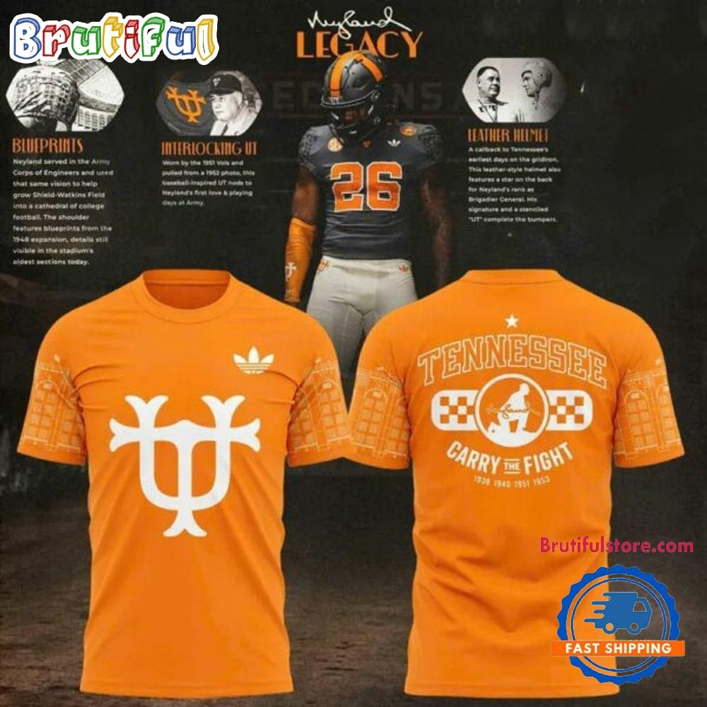 Tennessee Volunteers Neyland Legacy 2026 Signature 3D Shirt