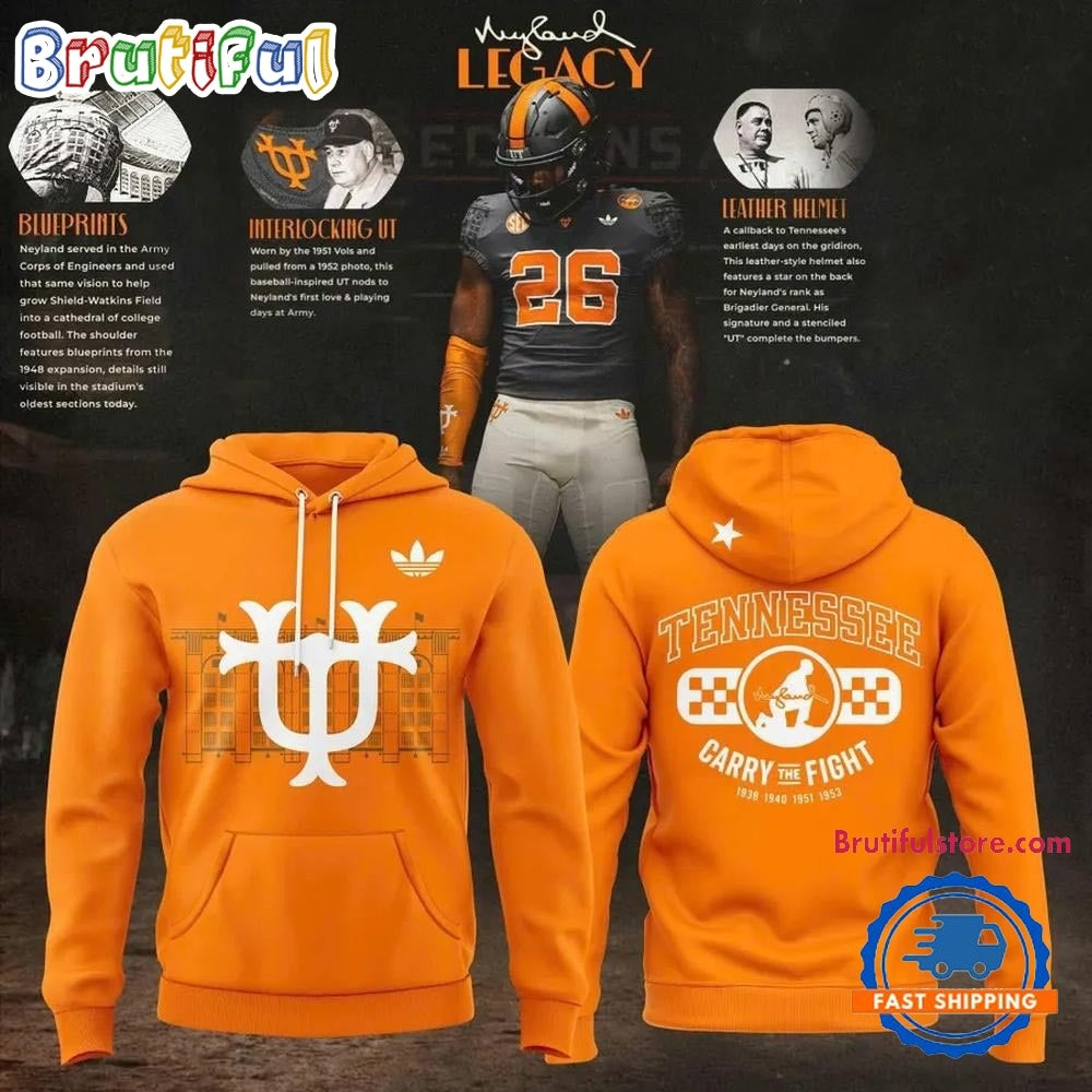 Tennessee Volunteers Neyland Legacy 2026 Signature Hoodie T-Shirt