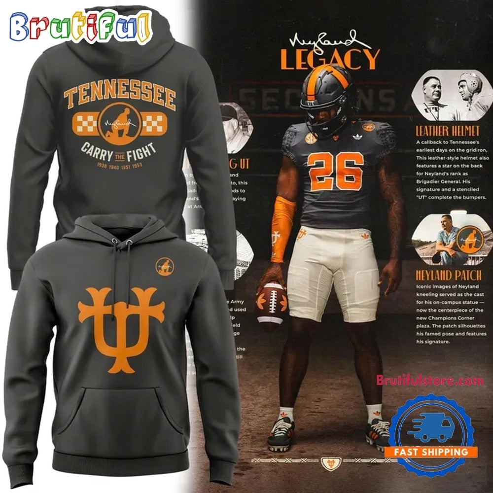 Tennessee Volunteers Neyland Legacy Smokey Grey 2026 Hoodie T-Shirt