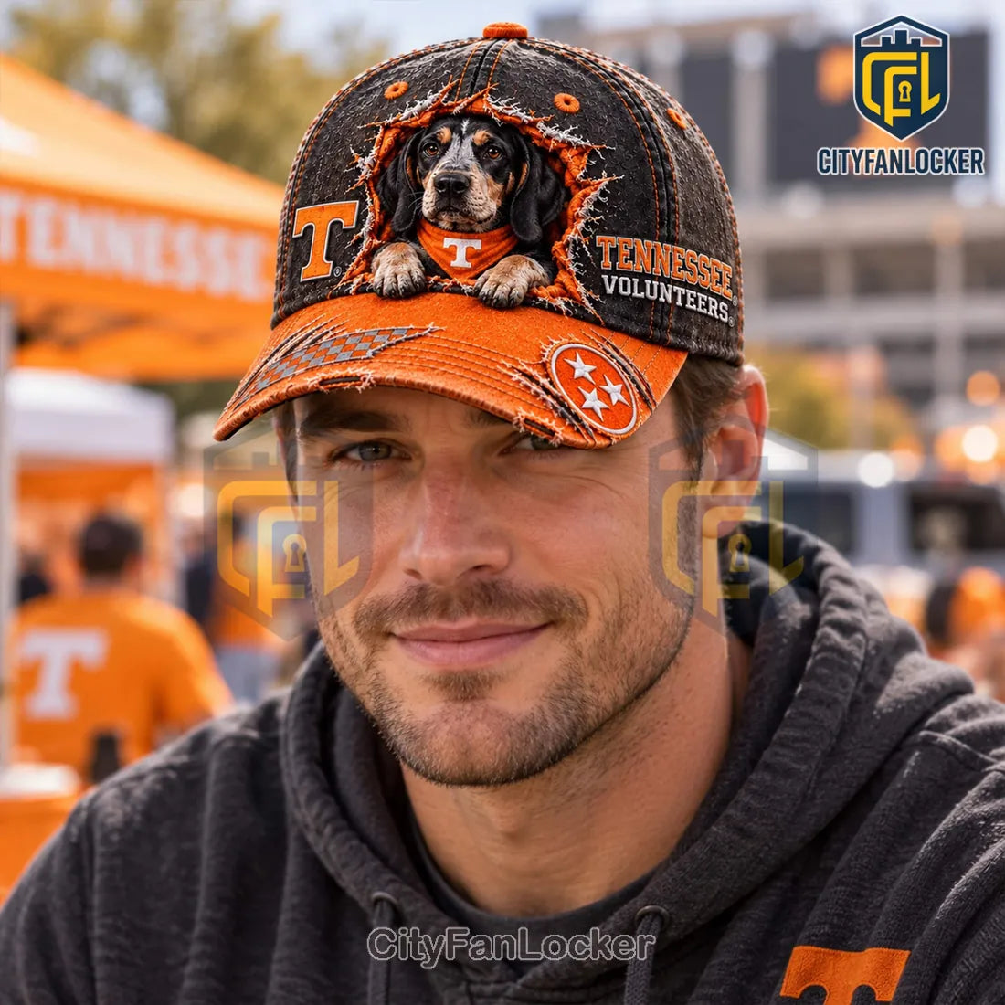 Tennessee Volunteers Puppy Mascot Distressed Baseball Cap