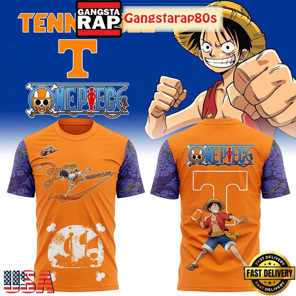 Tennessee Volunteers x One Piece 2025 All Over Print Hoodie