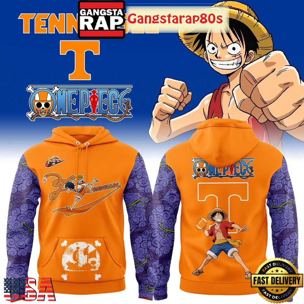 Tennessee Volunteers x One Piece 2025 All Over Print Hoodie
