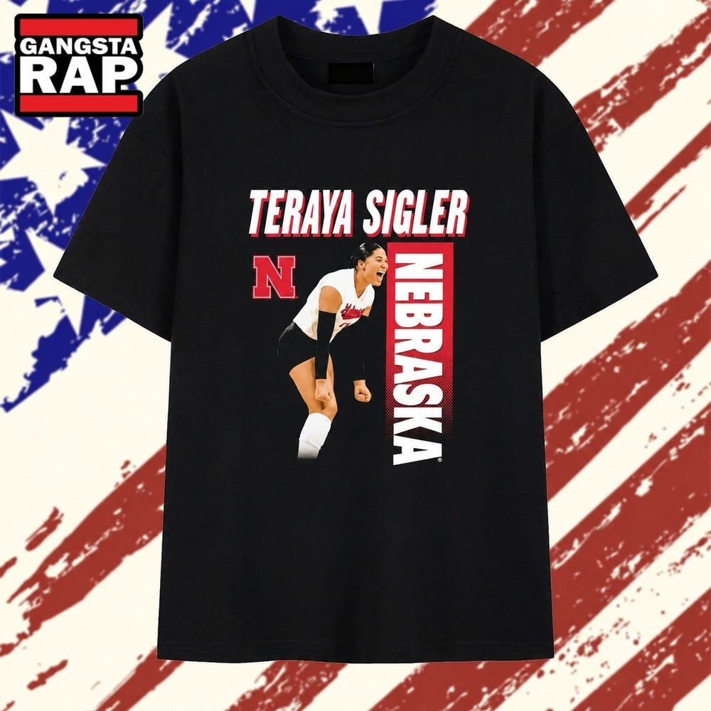 Teraya Sigler pose Nebraska volleyball T Shirt
