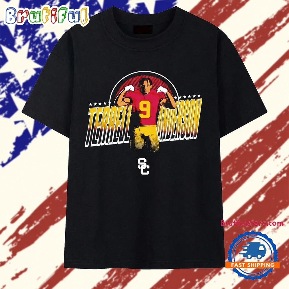 Terrell Anderson 9 USC Trojans Football Player T Shirt