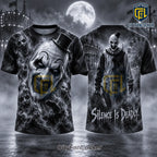 Terrifier Art The Clown Monochrome Horror Shirt