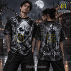 Terrifier Art The Clown Monochrome Horror Shirt