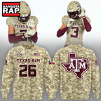 Texas A&M Aggies 2026 Honor & Support Camo Limited Edition Hoodie T-Shirt