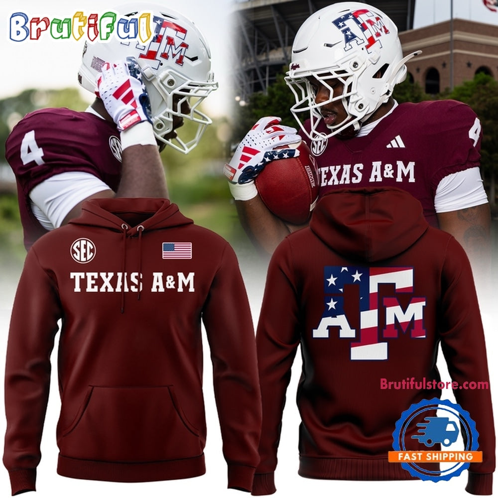 Texas A&M Aggies Football Salute to Service 2026 Hoodie T-Shirt