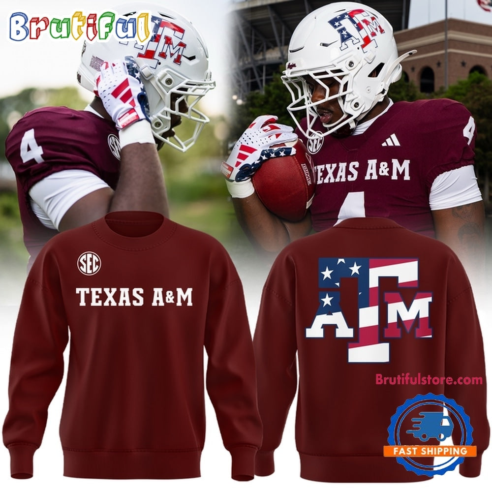 Texas A&M Aggies Football Salute to Service 2026 Hoodie T-Shirt