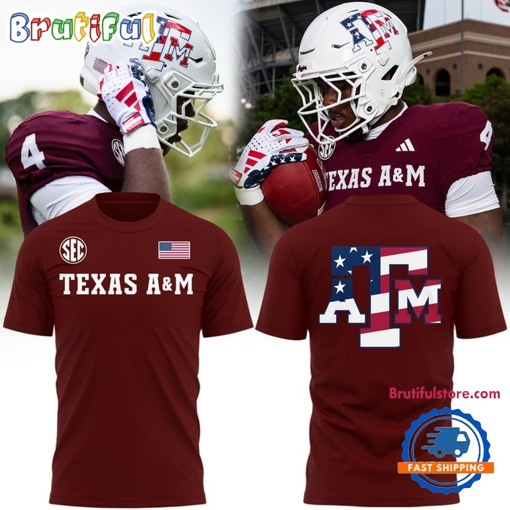 Texas A&M Aggies Football Salute to Service 2026 Hoodie T-Shirt