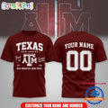 Texas A&M Aggies NCAA Campus Pride Back to School 2026 Personalized 3D Shirt