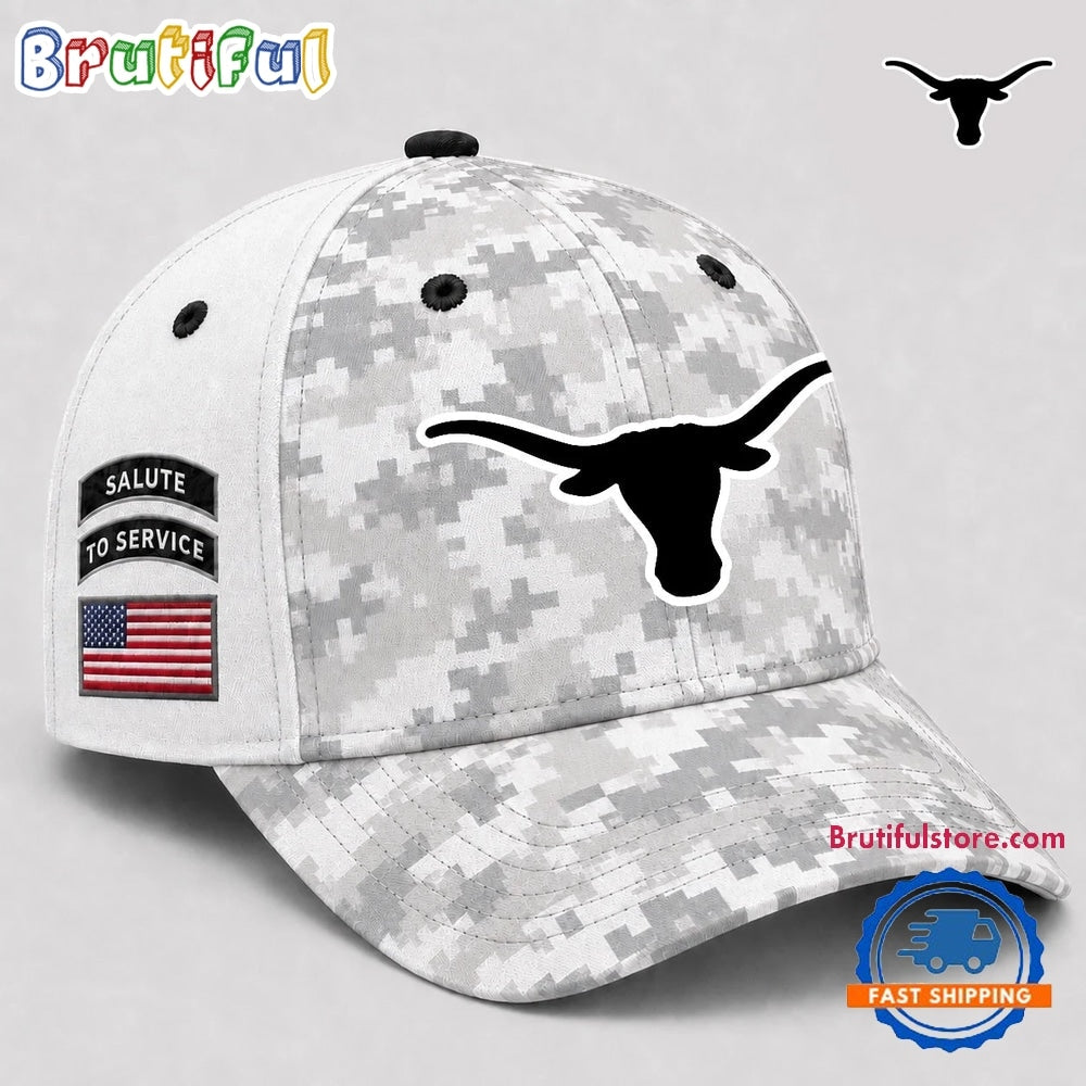 Texas Longhorns 2026 NCAA Veterans Salute To Service Camo Classic Cap