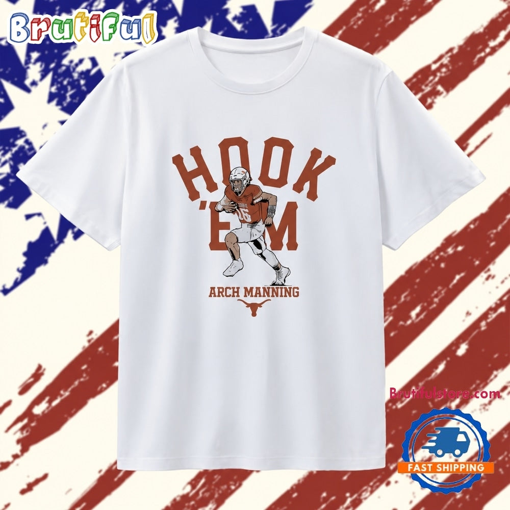 Texas Longhorns Arch Manning Hook ‘Em T Shirt