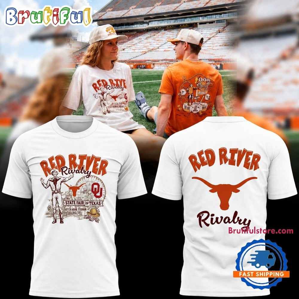 Texas Longhorns Red River Rivalry 2026 White T Shirt