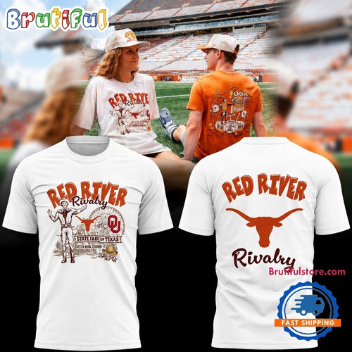 Texas Longhorns Red River Rivalry 2026 White T Shirt