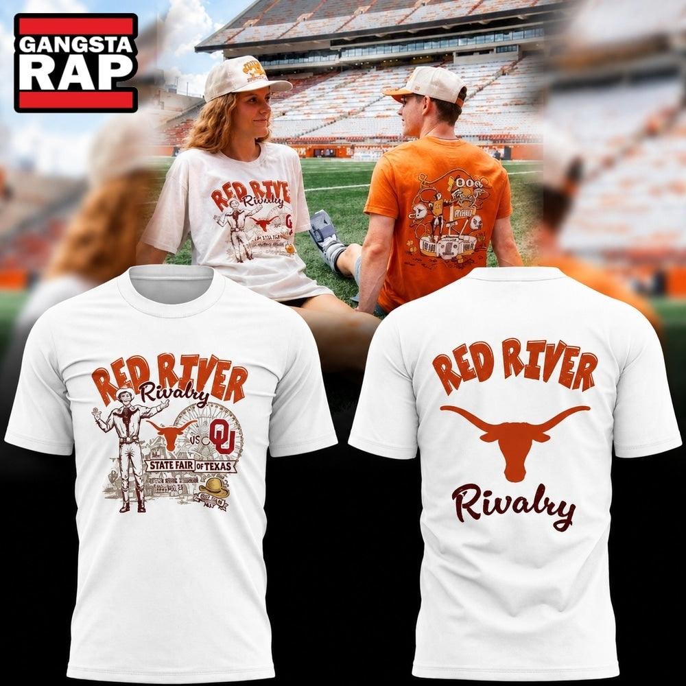 Texas Longhorns Red River Rivalry 2026 White T Shirt
