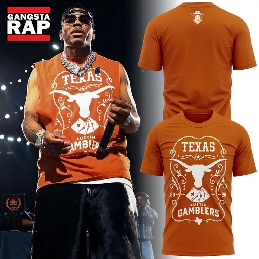Texas Longhorns x Austin Gamblers Limited Edition Hoodie T-Shirt