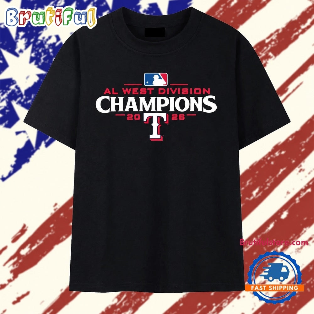 Texas Rangers AL West Division Champions 2026 MLB Baseball Graphic T Shirt