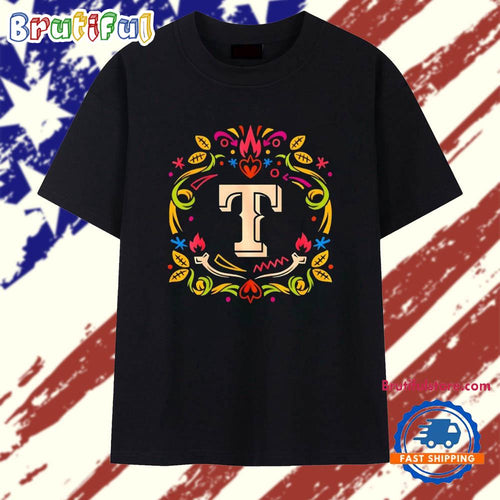 Texas Rangers Dia de los Muertos T Shirt
