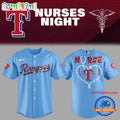 Texas Rangers NURSES NIGHT 2025 3D Print Jersey Shirt