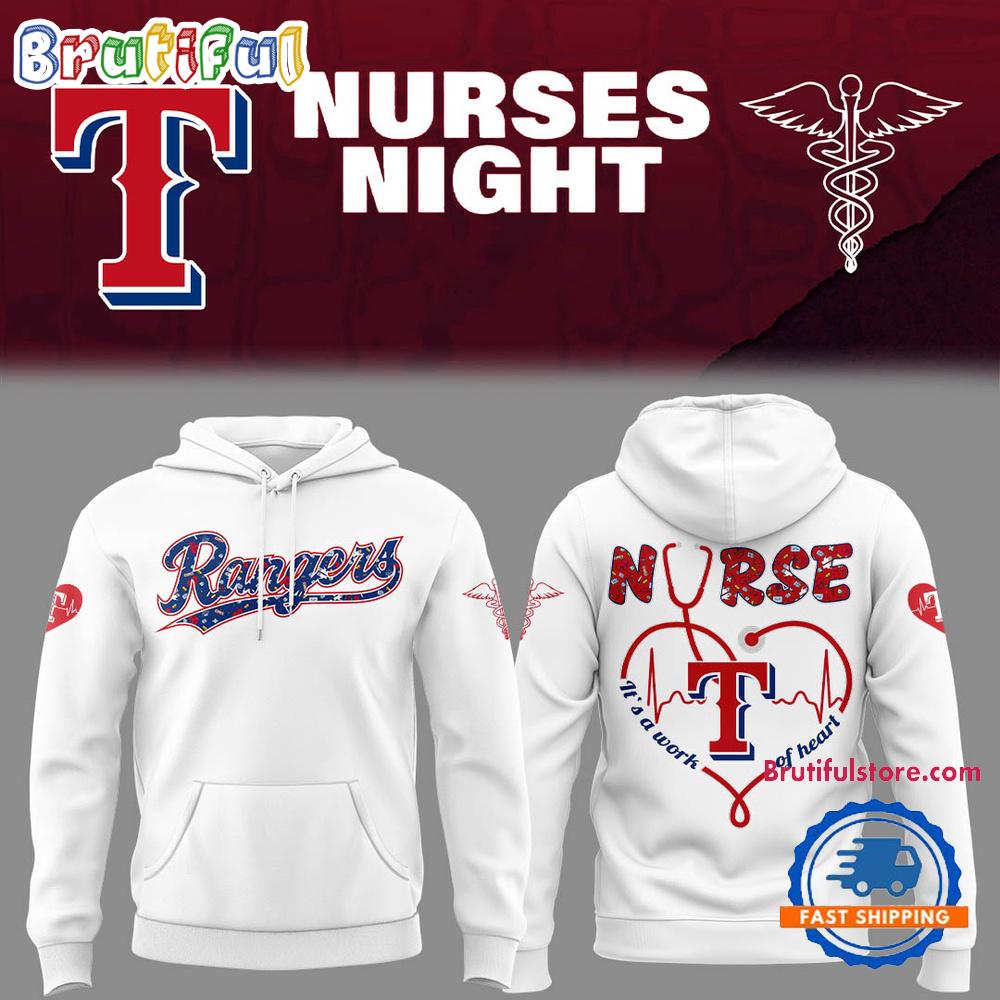 Texas Rangers NURSES NIGHT Hoodie T-Shirt