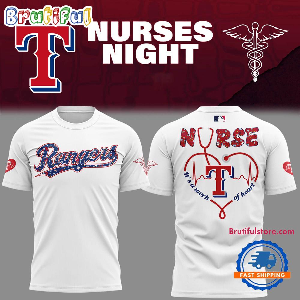 Texas Rangers NURSES NIGHT Hoodie T-Shirt