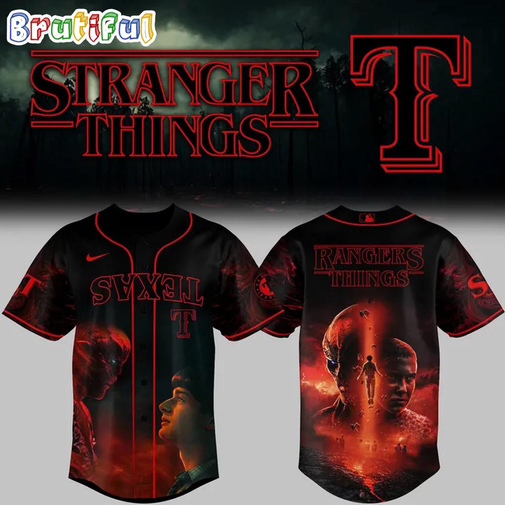 Texas Rangers Stranger Things 2025 Baseball Jersey
