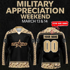 Texas Stars Military Appreciation 2026 Custom Hockey Jersey