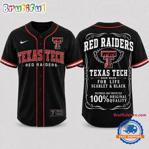 Texas Tech Red Raiders 2026 NCAA For Life Fan Pride Baseball Jersey Shirt