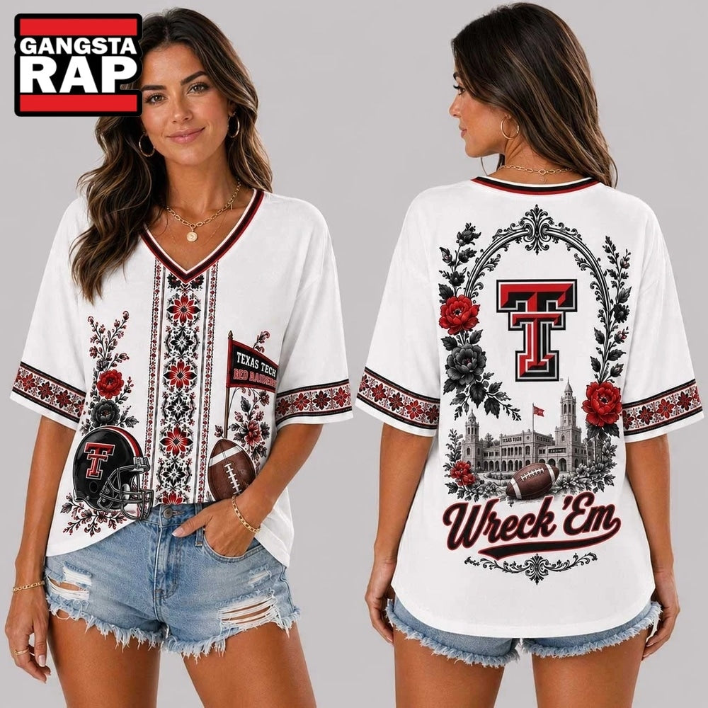 Texas Tech Red Raiders NCAA Collegiate Pride Collection V Neck T Shirt
