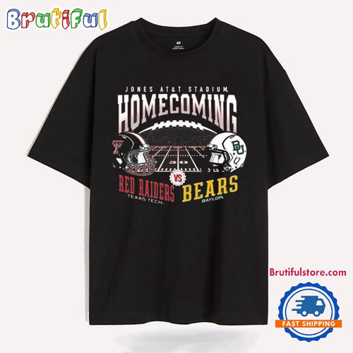 Texas Tech Red Raiders Vs Baylor Bears Helmet Jones AT&T Stadium Homecoming 2024 T Shirt