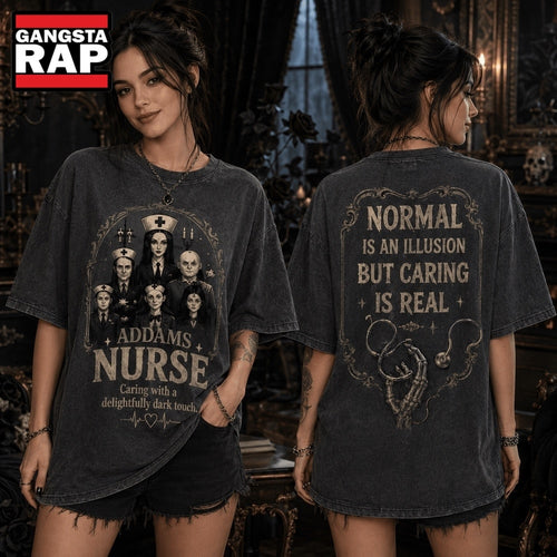 The Addams Family Nurse Delightfully Dark Care 3D Shirt