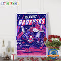 The Avett Brothers The Moody Theater Austin TX Oct 13 2024 Tour Poster Canvas Art