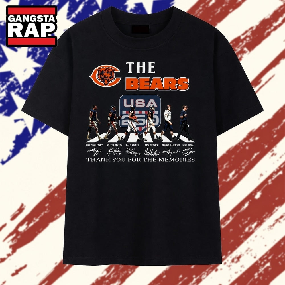 The Bears Chicago Legends Signatures Abbey Road Graphic T Shirt