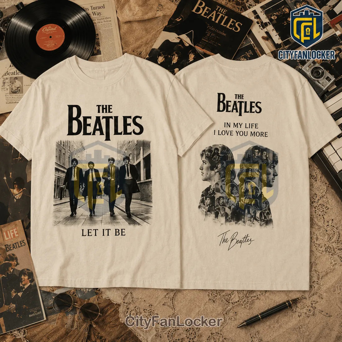 The Beatles In My Life White Cotton T-Shirt