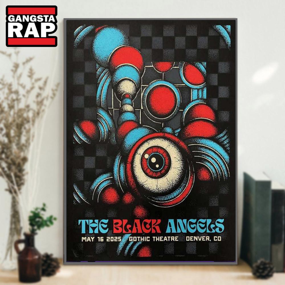 The Black Angels Gothic Theatre, Englewood, CO May 16 2025 Tour Poster Canvas Art