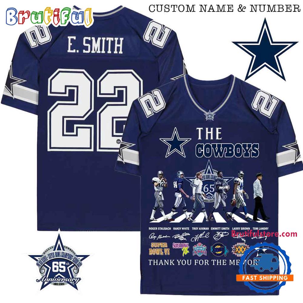 The Dallas Cowboys 65th Anniversary 1960-2025 Football Jersey
