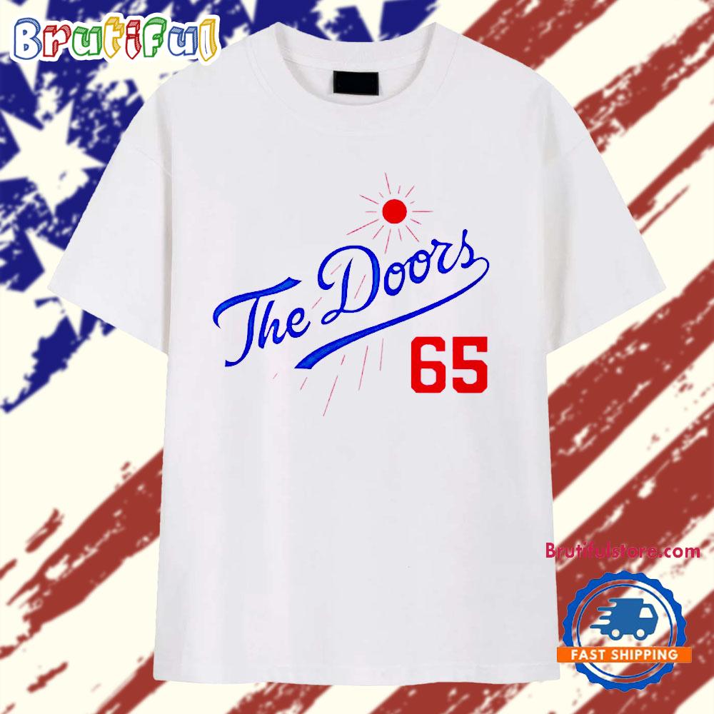 The Doors Summer Baseball 65 LA Dodgers T Shirt