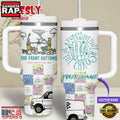 The Front Bottoms Music Custom Stanley Quencher 40oz Stainless Steel Tumbler With Handle