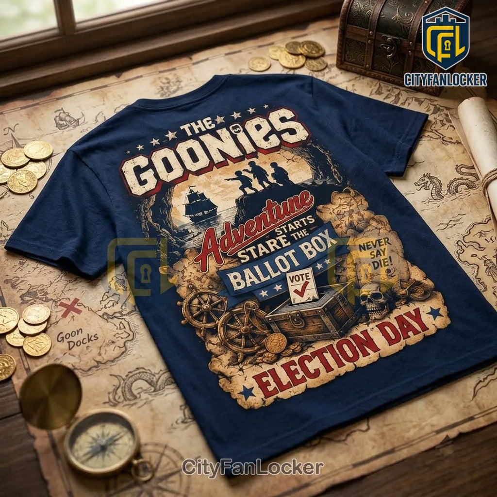 The Goonies Election Day Navy Blue T-Shirt