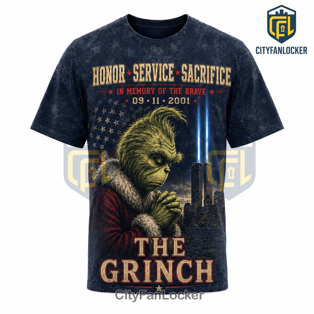 The Grinch 9/11 Remembrance 343 Tribute T-Shirt