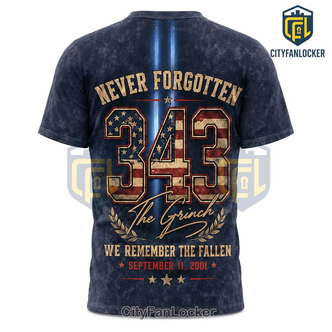 The Grinch 9/11 Remembrance 343 Tribute T-Shirt